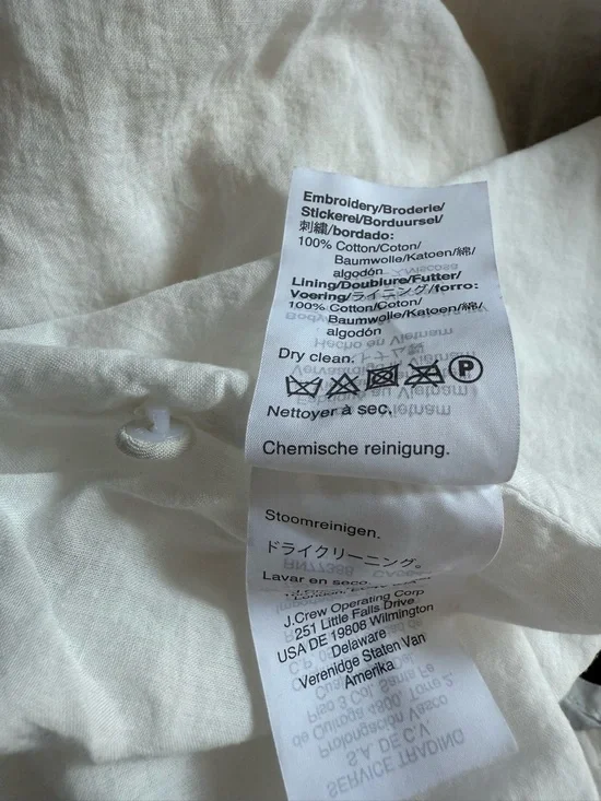 Madewell Women’s Cream Eyelet Short-Sleeve Dress - Picture 9 of 9